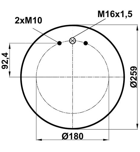 Air Spring W/O Piston 54770M - 12.88.777.90906