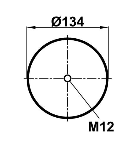 Air Spring W/O Piston 1R13-709 - 42.88.777.90935