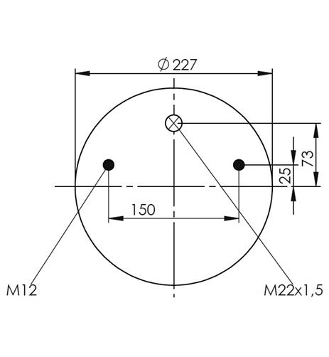 Körük Pistonsuz 1R12807 - 42.88.777.90936