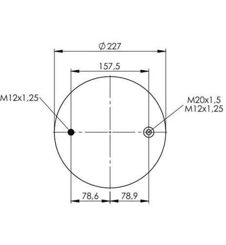 Air Spring W/O Piston Trl230m - 42.88.777.90945