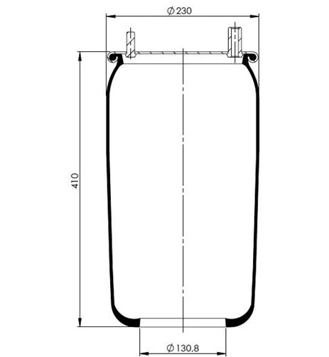 Air Spring W/O Piston 34236s - 92.88.777.90960