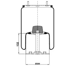 92.88.777.90963 - Air Spring With Metal Piston 724Np02