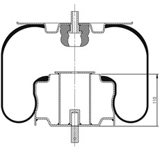 11.88.777.90967 - Körük Komple Metal Piston 1415Np02