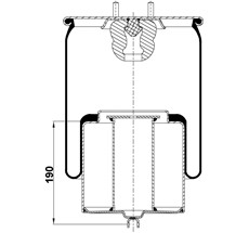 12.88.777.90975 - Körük Komple Metal Piston 54770M