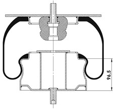 15.88.777.90978 - Körük Komple Metal Piston 936Mb