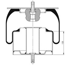 15.88.777.90980 - Körük Komple Metal Piston 661Np01