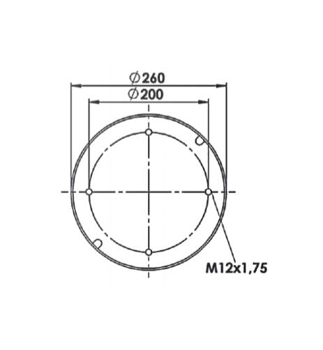 Körük Komple Metal Piston 1R14-746 - 45.88.777.90992