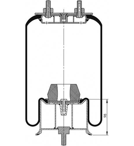 Körük Komple Metal Piston V1G12A - 27.88.777.90995