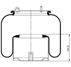 14.88.777.90999 - Körük Komple Metal Piston W01m588681