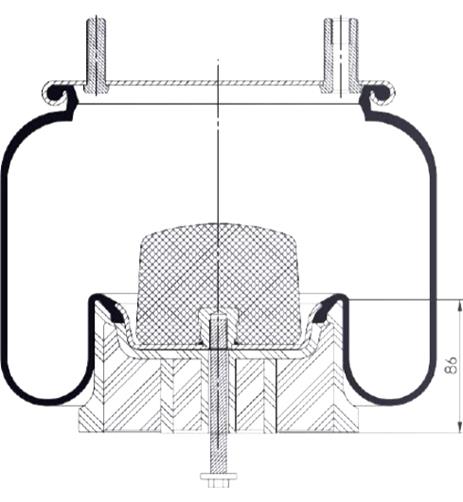 Körük Komple Plastik Piston 1T-240-20 - 31.88.777.91004