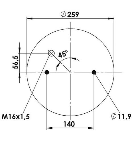 Körük Komple Metal Piston 1R13-750 - 13.88.777.91006