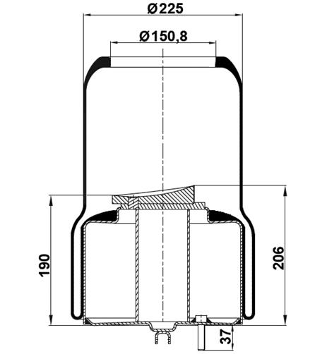 Körük Komple Metal Piston 6610Np01 - 12.88.777.91015