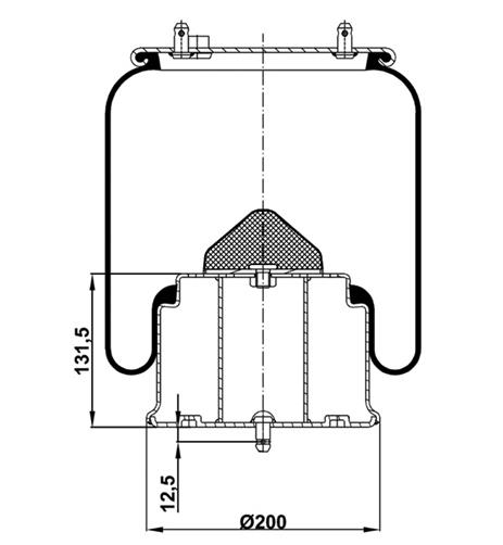 Körük Komple Metal Piston 1R11-841 - 13.88.777.91018