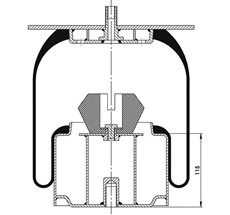 18.88.777.91027 - Körük Komple Metal Piston V1E17-03