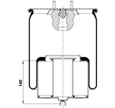 12.88.777.91031 - Körük Komple Metal Piston 54771M