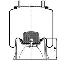 42.88.777.91034 - Körük Komple Plastik Piston 1R13-709