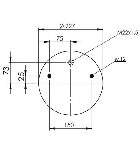 Körük Komple Plastik Piston 1R12807 - 42.88.777.91035