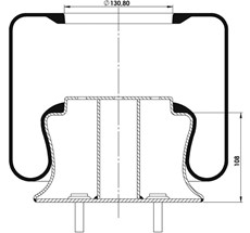 12.88.777.91036 - Körük Komple Metal Piston 6621Np01