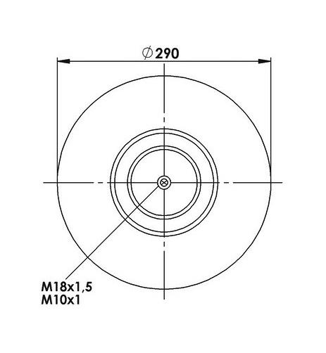 Körük Komple Metal Piston 3876K - 84.88.777.91037