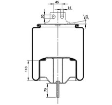 15.88.777.91038 - Körük Komple Metal Piston W01M588663