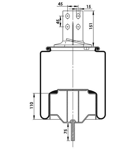 Körük Komple Metal Piston W01M588556 - 15.88.777.91040