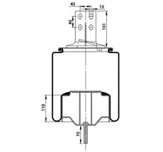 15.88.777.91040 - Körük Komple Metal Piston W01M588556