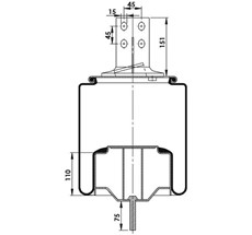 15.88.777.91041 - Körük Komple Metal Piston W01M588555