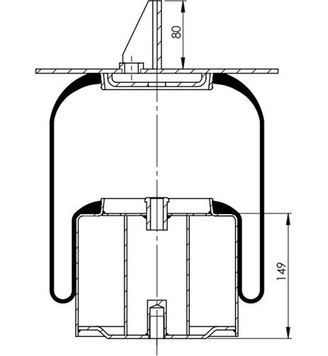 Körük Komple Metal Piston 6430-2934014 - 24.88.777.91046