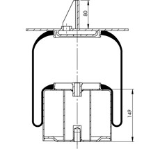 24.88.777.91046 - Körük Komple Metal Piston 6430-2934014