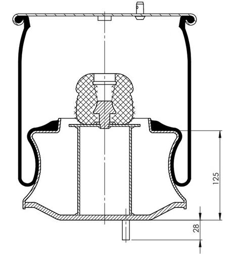 Air Spring With Metal Piston 30010P - 12.88.777.91048