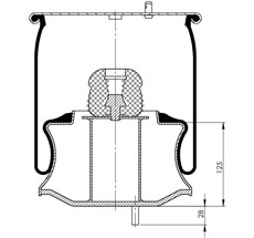 12.88.777.91048 - Körük Komple Metal Piston 30010P