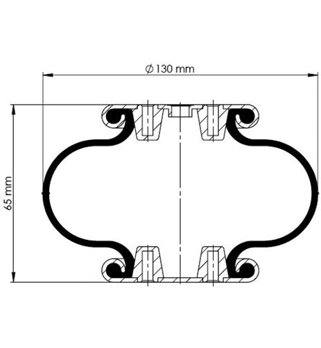 1 Katlı Körük Komple D120mm Rp1/4-3/8x4 - 83.88.777.91049