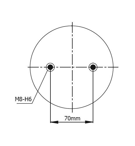 Пневмоподушка слойная (баллон с металом) D185mm 2B8-850 - 83.88.777.91066