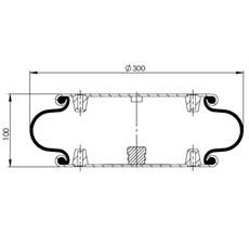 39.88.777.91082 - 1 Katlı Körük Komple D300mm W013587008