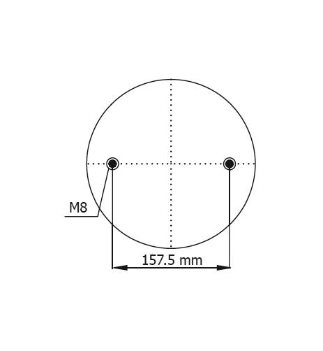 Double Convoluted Air Spring Complete D300mm FD330-22 / 60031 - 92.88.777.91091