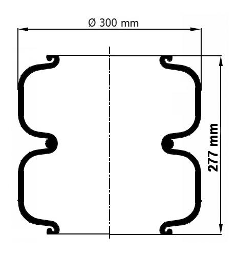 2 Katlı Körük Pleytsiz D300mm Sp2770 - 85.88.777.91104