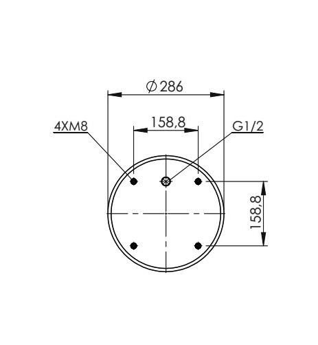 2 Katlı Körük Komple D350mm 2B-355 113455 - 83.88.777.91109