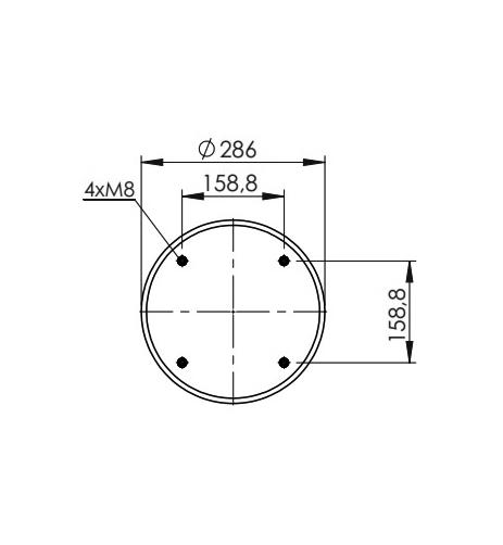 2 Katlı Körük Komple D350mm 2B-355 113455 - 83.88.777.91109