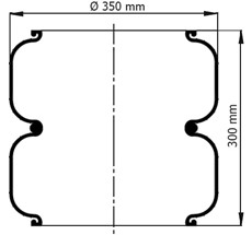 83.88.777.91115 - 2 Katlı Körük Pleytsiz D350mm V2B34RB