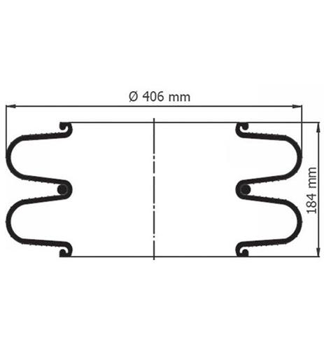 2 Katlı Körük Pleytsiz D400mm Sp1998 - 83.88.777.91129