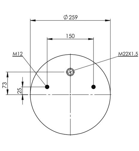 Körük Pistonsuz 1DF25A-1 - 83.88.777.91136