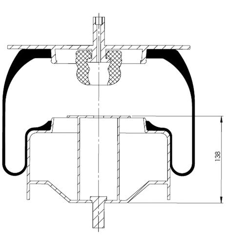 Körük Komple Metal Piston 16N00-03650AB - 31.88.777.91138