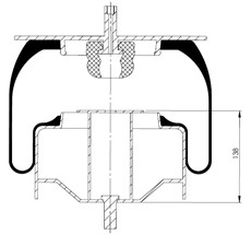 31.88.777.91138 - Körük Komple Metal Piston 16N00-03650AB