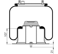 83.88.777.91143 - Körük Komple Metal Piston 6716Np02