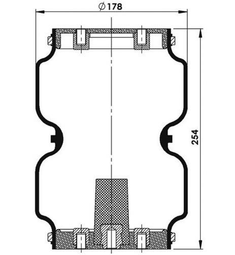 2 Katlı Körük Komple D178mm 2B8-854 - 83.88.777.91151