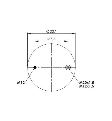 2 Katlı Körük Komple D315mm G2B22R - 83.88.777.91154