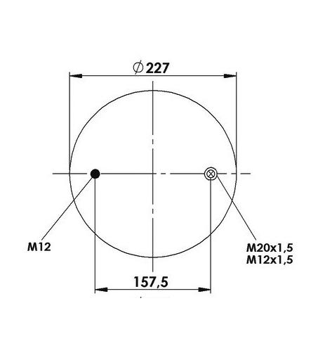 2 Katlı Körük Komple D300mm 228-1,5 - 83.88.777.91156