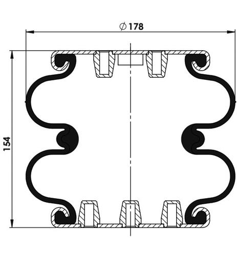 2 Katlı Körük Komple D178mm FD110-15 882 - 83.88.777.91162