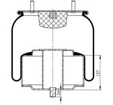 83.88.777.91176 - Körük Komple Metal Piston W01m588379