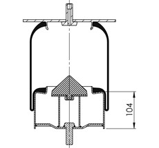 83.88.777.91188 - Körük Komple Metal Piston H68.237001